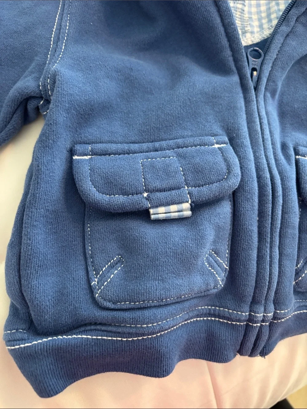 GAP BabyGap Navy Hooded Zip Front Sweatshirt